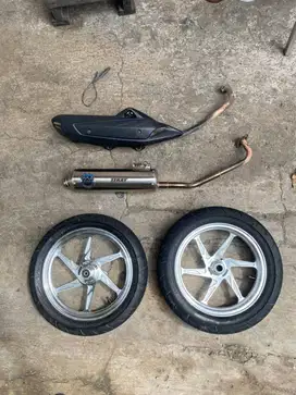 VELG DND NMAX OLD RING 14 + KNALPOT