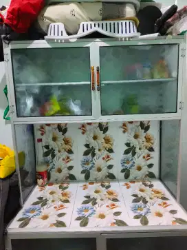 Rak piring aluminum 2 pintu