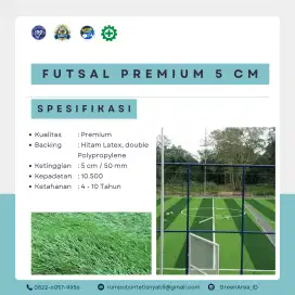 RUMPUT FUTSAL PREMIUM 5 CM - AWET & BERKUALITAS!