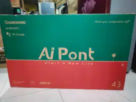 LED Changhong Android 43 istimewa like new