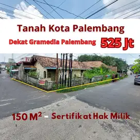 Tanah Palembang SHM Tepi Jalan Aspal di Km 7