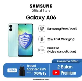 Hp samsung a06 5g 6gb/128gb baru garansi resmi