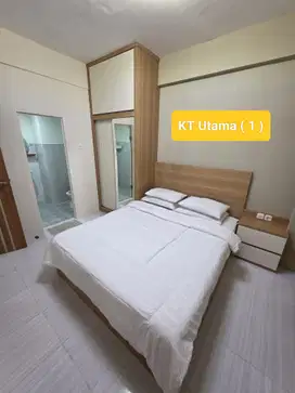 Apartemen Puncak Dharmahusada Mewah 3 Kamar Tidur Cocok untuk rame ra