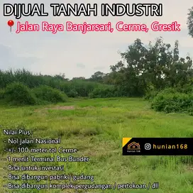 Tanah Gudang Industri Pabrik Raya Cerme Banjarsari Banjar Sari Gresik
