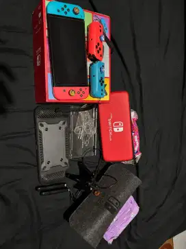 Nintendo switch oled 256 4 bulan mulus
