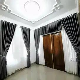 Pemasangan Tirai Gorden Jendela Gordyn Mewah Hordeng Model Terbaru Mur