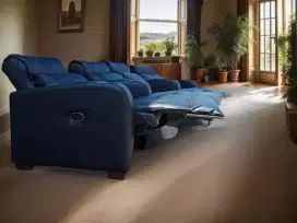 Sofa Reclining Electric 4 seater import merk HB with cup holder