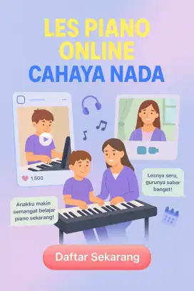 Jasa guru piano freelance