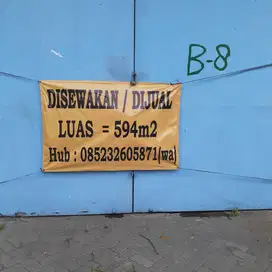 GUDANG DISEWAKAN Rp. 100 juta/ tahun