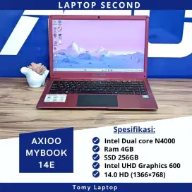 LAPTOP MURAH AXIOO MYBOOK 14E INTEL N4000 RAM 4GB SSD 256GB LAYAR 14.0