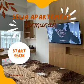 Sewa apartemen Tangerang Green Lake view Harian Transit Termurah