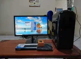 1set pc gme Amd Ryzen 5 1400 ram 8gb hdd 500gb nvme 250gb vga 4gb ddr5
