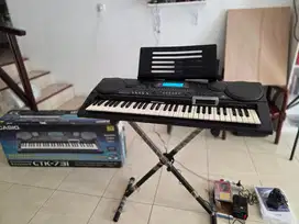 CASIO Electronic keyboard CTK-731 LENGKAP + kaki + adaptor + dus