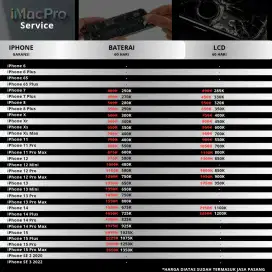 Service iPhone Terpercaya – LCD & Baterai Asli, Harga Terjangkau!