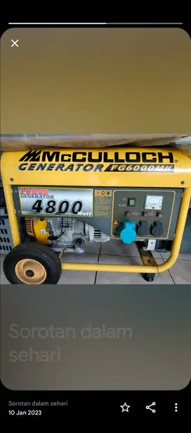 Generator Diesel genset pembangkit listrik seperti baru
