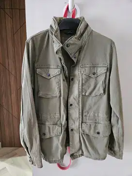 Jaket Parka Hijau Army