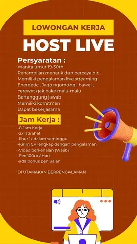 Host live Tiktok