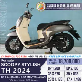 SCOOPY NEW TH 2024 DIJUAL CASH % KREDIT TERIMA TUKER TAMBAH