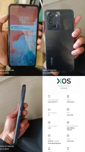 Infinix note 12 G96 HP Only RAM 8 256 murah sebatangkara