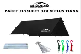 Jual Cepat  1 Set Flysheet UK 3*4 (Pasak,Tiang,Tali)