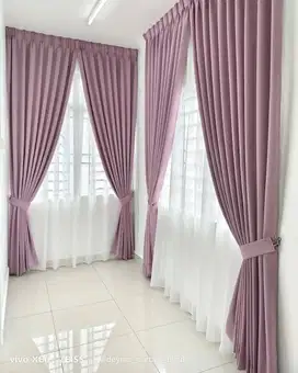 Pesanan Tirai Gorden Jendela Gordyn Mewah Hordeng Model Terbaru Murah