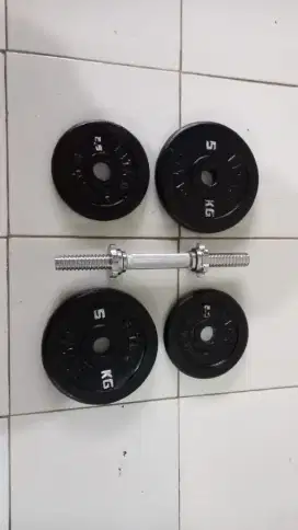 Alat olahraga barbel set 17 kg