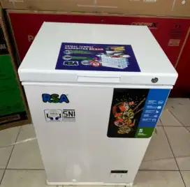 PROMO CHEST FREEZER 100 LITER RSA GARANSI RESMI 5 TAHUN