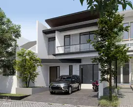 Baru Gress 2 Lantai Minimalis Modern Manyar Jaya Surabaya Merr