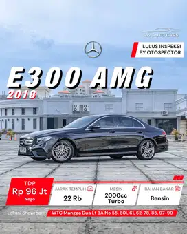Mercedes Benz E300 AMG 2018 non avantgarde E350