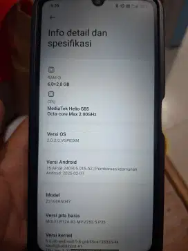 Redmi 13C Ram 6+2 / 128
