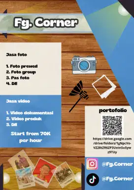 Jasa foto dan video ( Fg. Corner )
