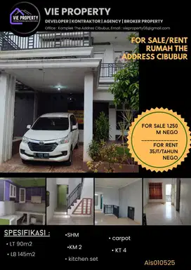 Di Jual Cepat Rumah Cantik Siap Huni . The Addres Cibubur.