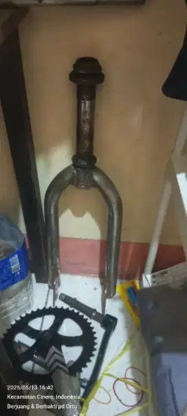Crank dan fork bmx