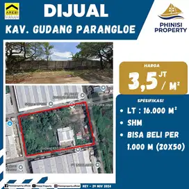 DIJUAL Kavling Gudang Parangloe