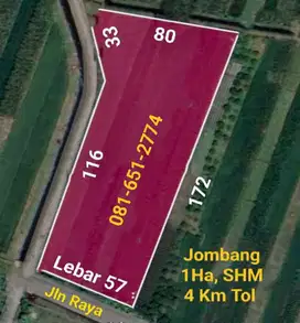 Tanah di Jombang Perak
