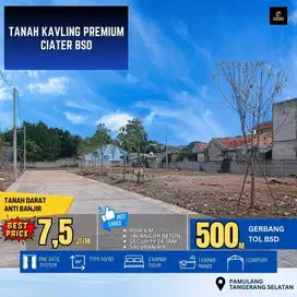 767.Tanah Kavling Siap Bangun Premium Ciater BSD 500m Gerbang Tol BSD