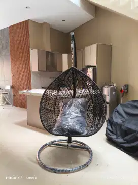 Ayunan rattan sintesis beban 150kg