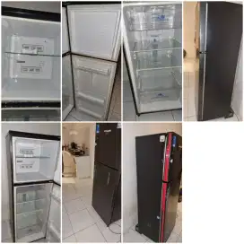 JUAL CEPAT KULKAS AQUA 2 PINTU SECOND LIKE NEW