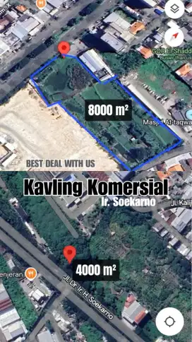 Komersial area ,jarang ada ngantong bawa hoki