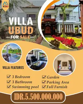Villa Modern di Kawasan Pejeng Ubud With Amazing Rice Field View