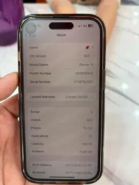 Jual iphone 15 ibox garansi bulan oktober