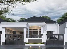 Jual Rumah Bulatan Mewah dengan Tanah Super Luas Depan Kampus Unri