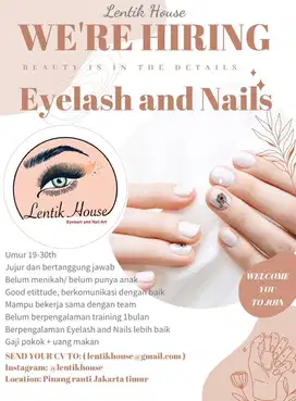 Lowongan kerja eyelash dan nail