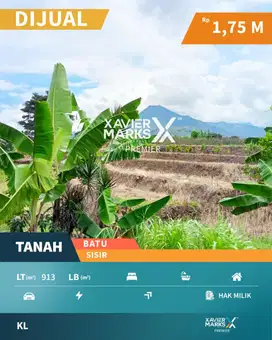 Dijual Tanah Luas di Sisir Kota Batu Lokasi Area Perumahan