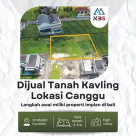Dijual tanah kavlingan villa Hanya 2 plot siap Bangun Canggu Berawa