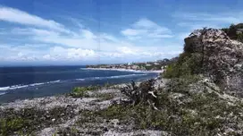 Uluwatu cliff bali komersial area ocean view