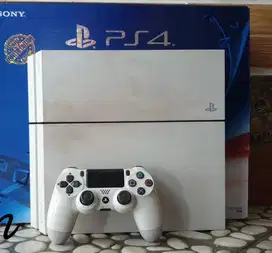PS 4 Ori Putih + 1 stick