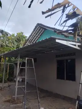 Pasang kanopi Baja Ringan Untuk Teras / Garasi