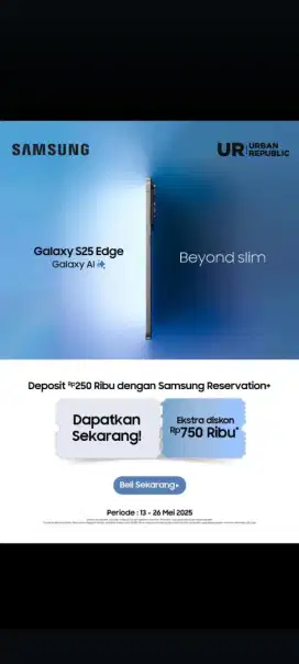 Samsung S25 Edge Dari Akulaku Paylater