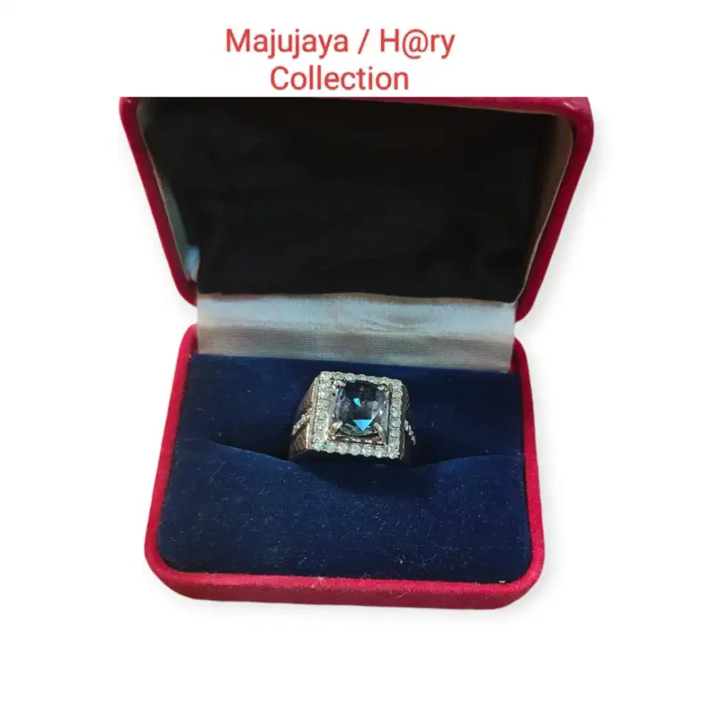 Cincin Natural Safir,Ring Gold 18K Diamond